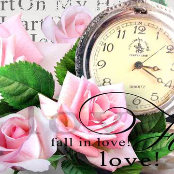 時計と薔薇