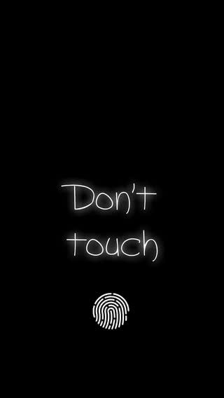 【210位】Don't touch | ロック画面用の壁紙