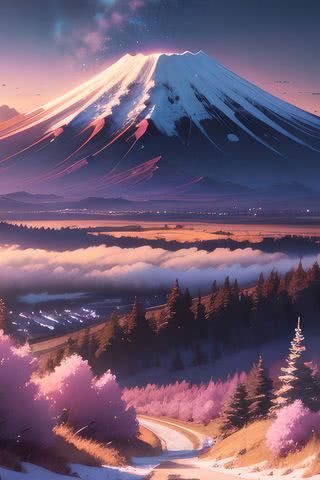 【204位】富士山と桜