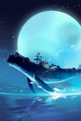 月夜のクジラ
