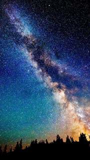 【100位】天の河 | 星空のiPhone X壁紙
