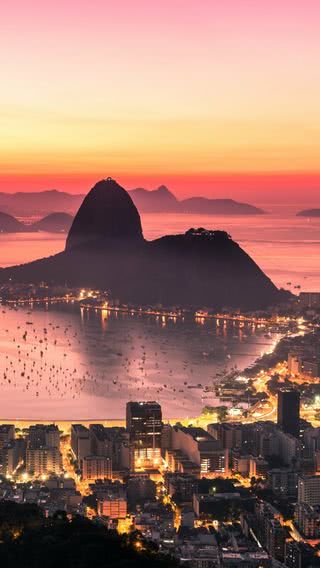 【15位】リオデジャネイロの夜景 | ブラジル