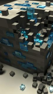 ダイヤモンドブロック - Minecraft | ゲームのスマホ壁紙