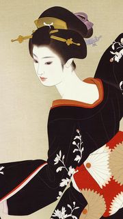 日本画の女性