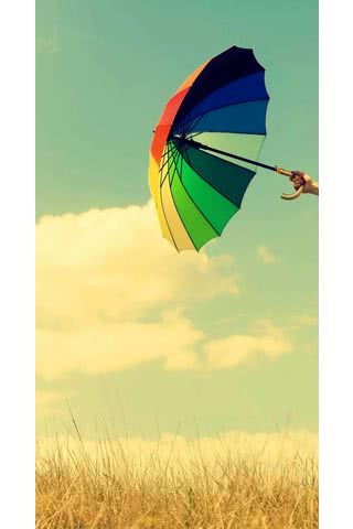 虹色の傘