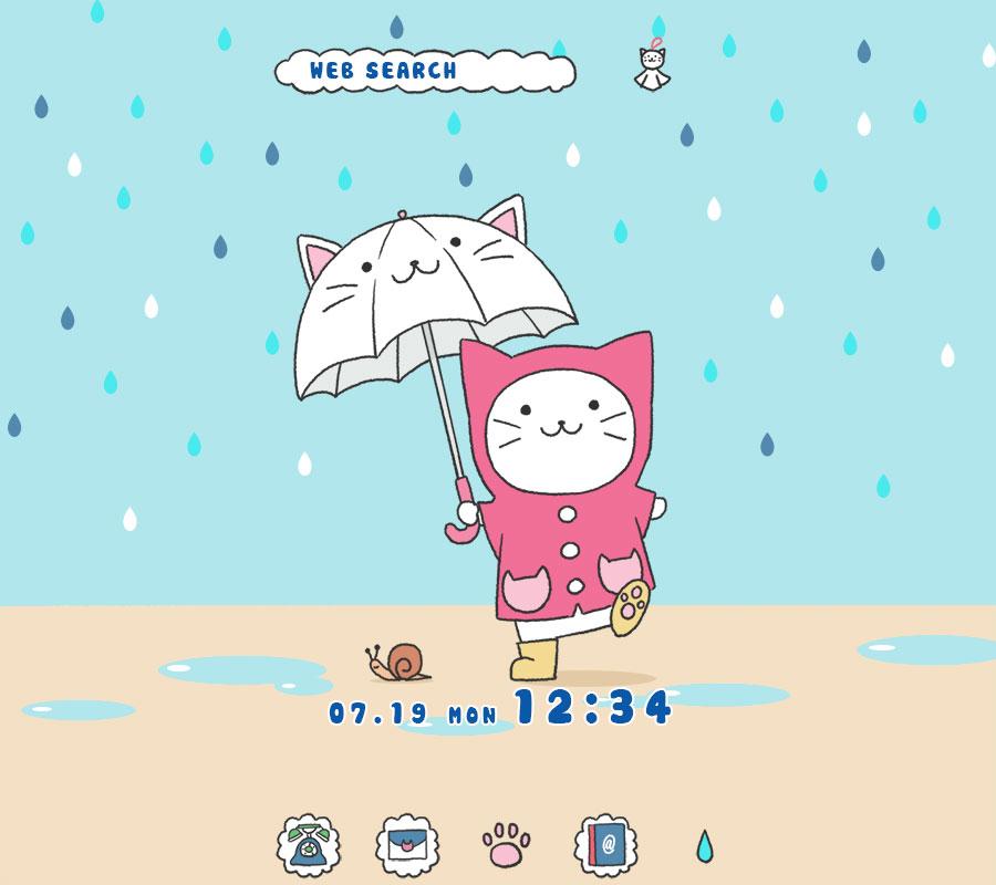 Kitty On A Rainy Day Theme スマホ ライブ壁紙ギャラリー