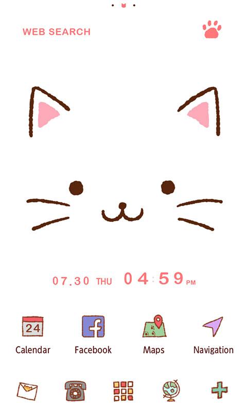 Cute Theme Kitty Face スマホ ライブ壁紙ギャラリー