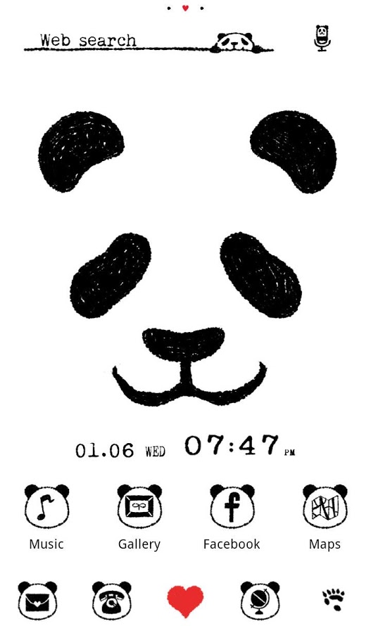 Cute Wallpaper Panda Face スマホ ライブ壁紙ギャラリー