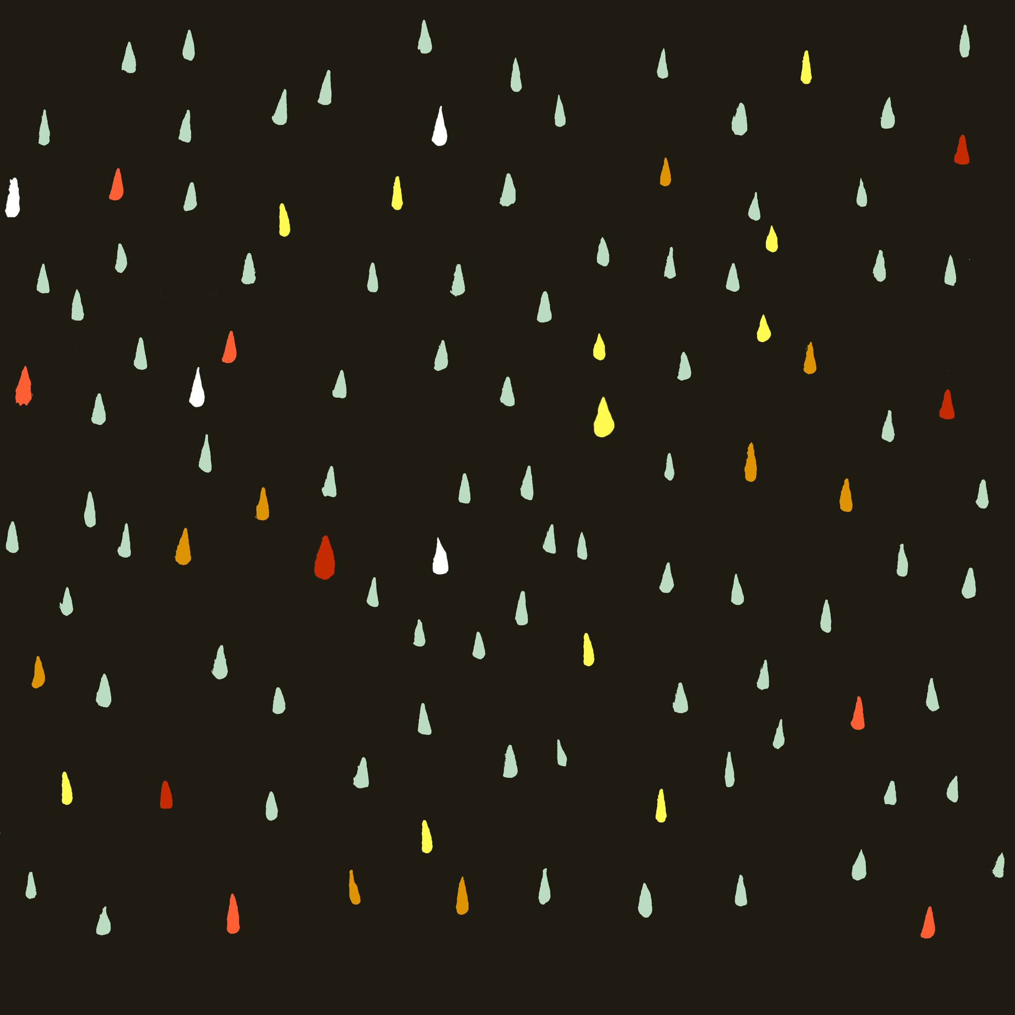 黒地にカラフルな雨粒模様がおしゃれなipad壁紙 Ipad タブレット壁紙ギャラリー