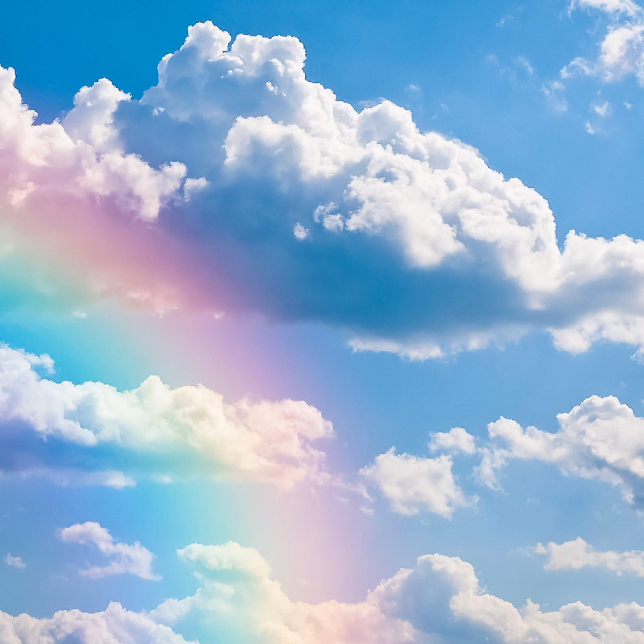 空にかかる虹 Ipad タブレット壁紙ギャラリー