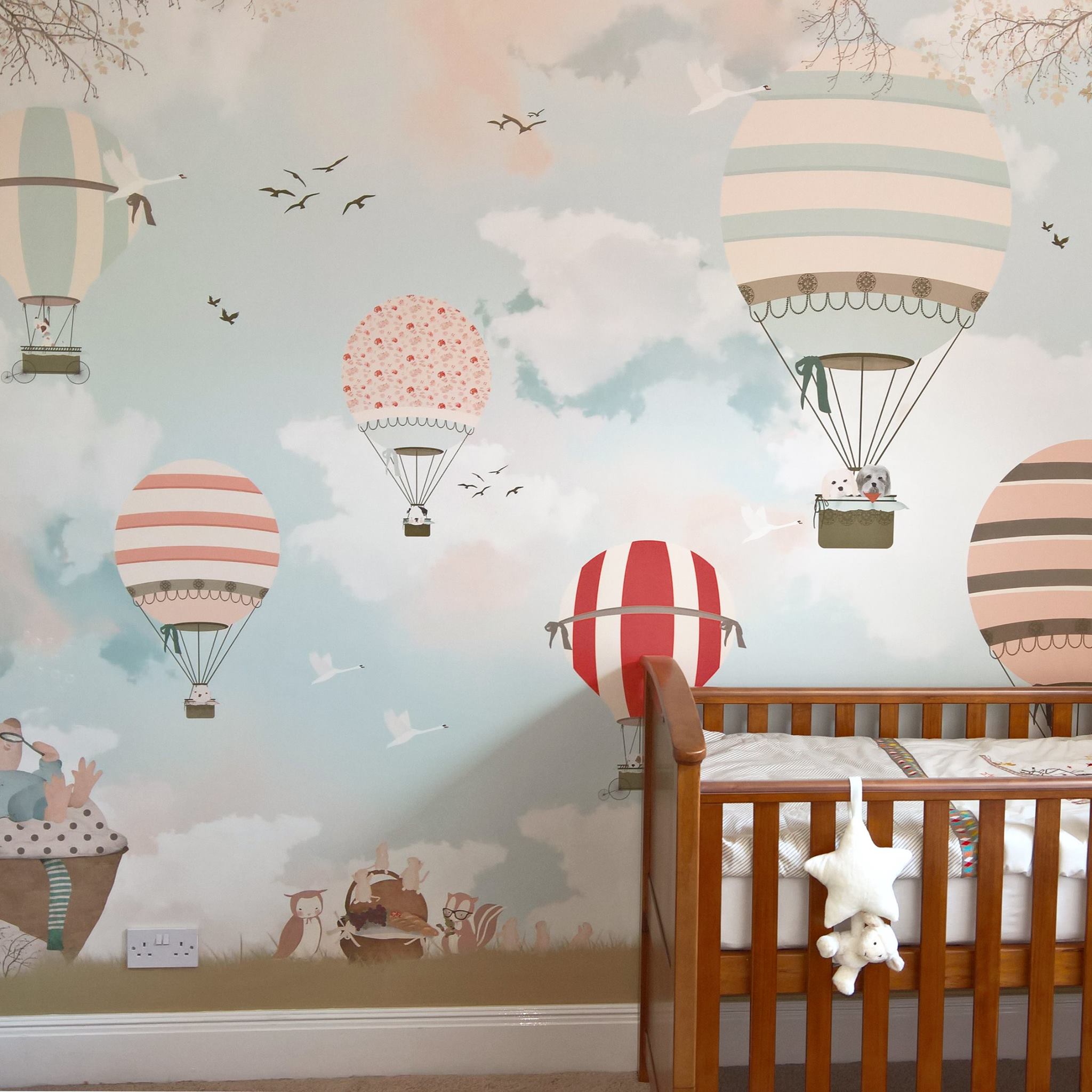 子供部屋に沢山の気球の絵 Ipad タブレット壁紙ギャラリー