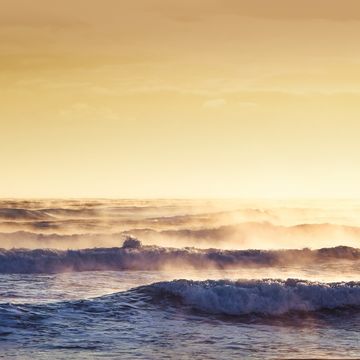 朝の海