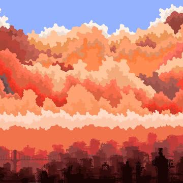 夕焼け | ドット絵