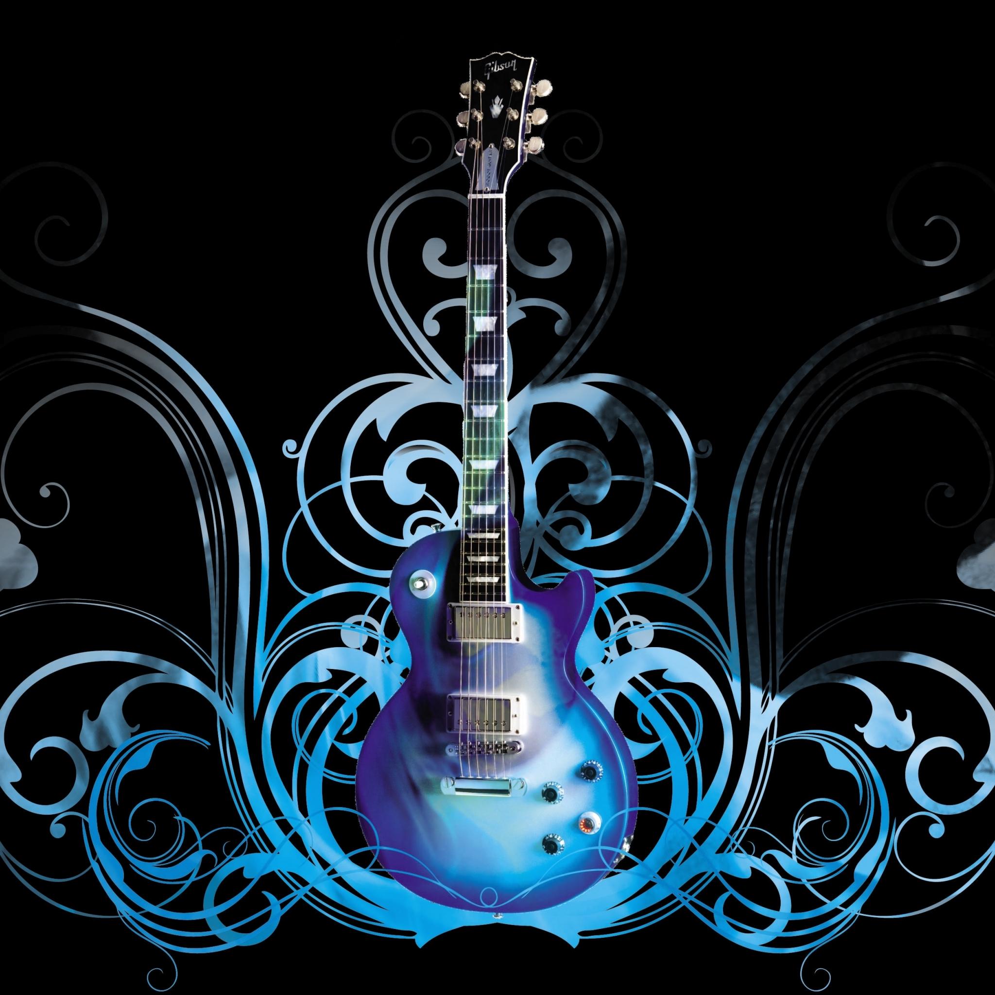 青いエレキギター Ipad タブレット壁紙ギャラリー