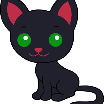 黒猫のイラスト