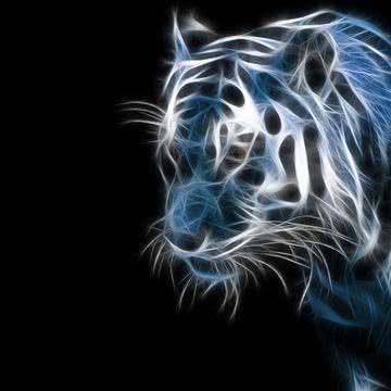 iPhone壁紙Amazing Tiger, 3D,…