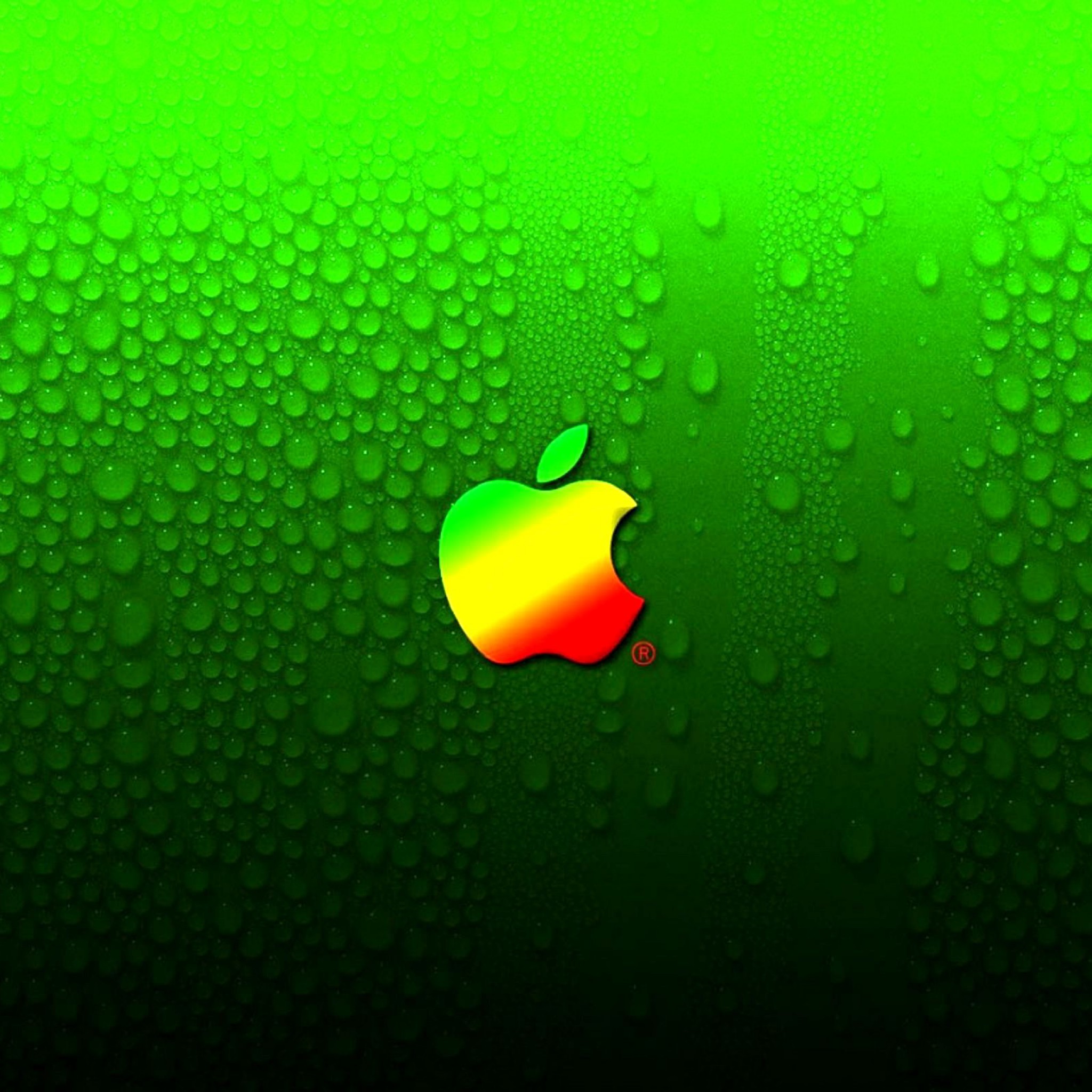 Appleロゴ 背景グリーン Ipad タブレット壁紙ギャラリー