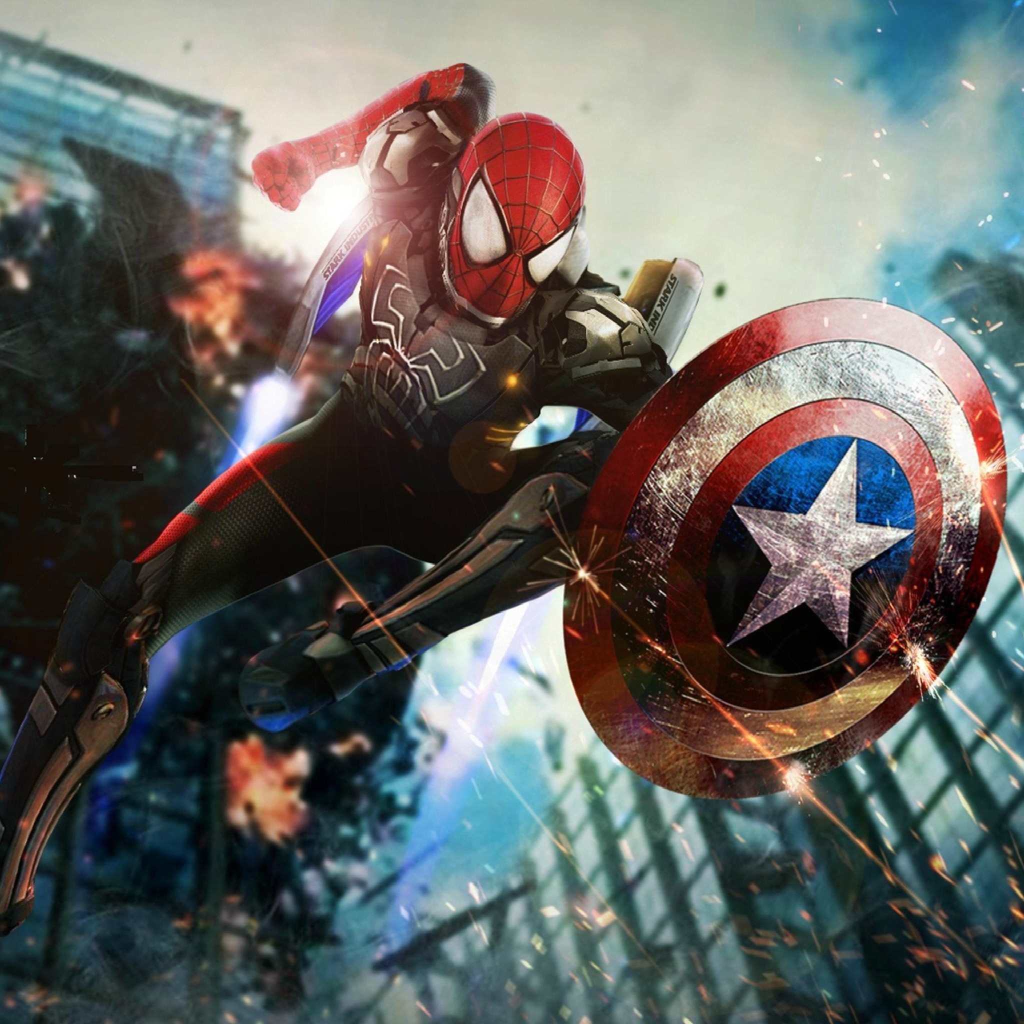 Spiderman And Captain America Ipad タブレット壁紙ギャラリー