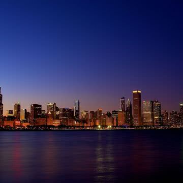 iPhone壁紙Chicago Skyline Wa…