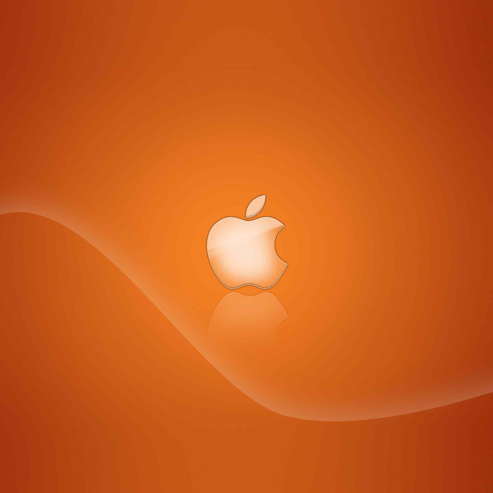 Appleロゴ オレンジ Ipad タブレット壁紙ギャラリー