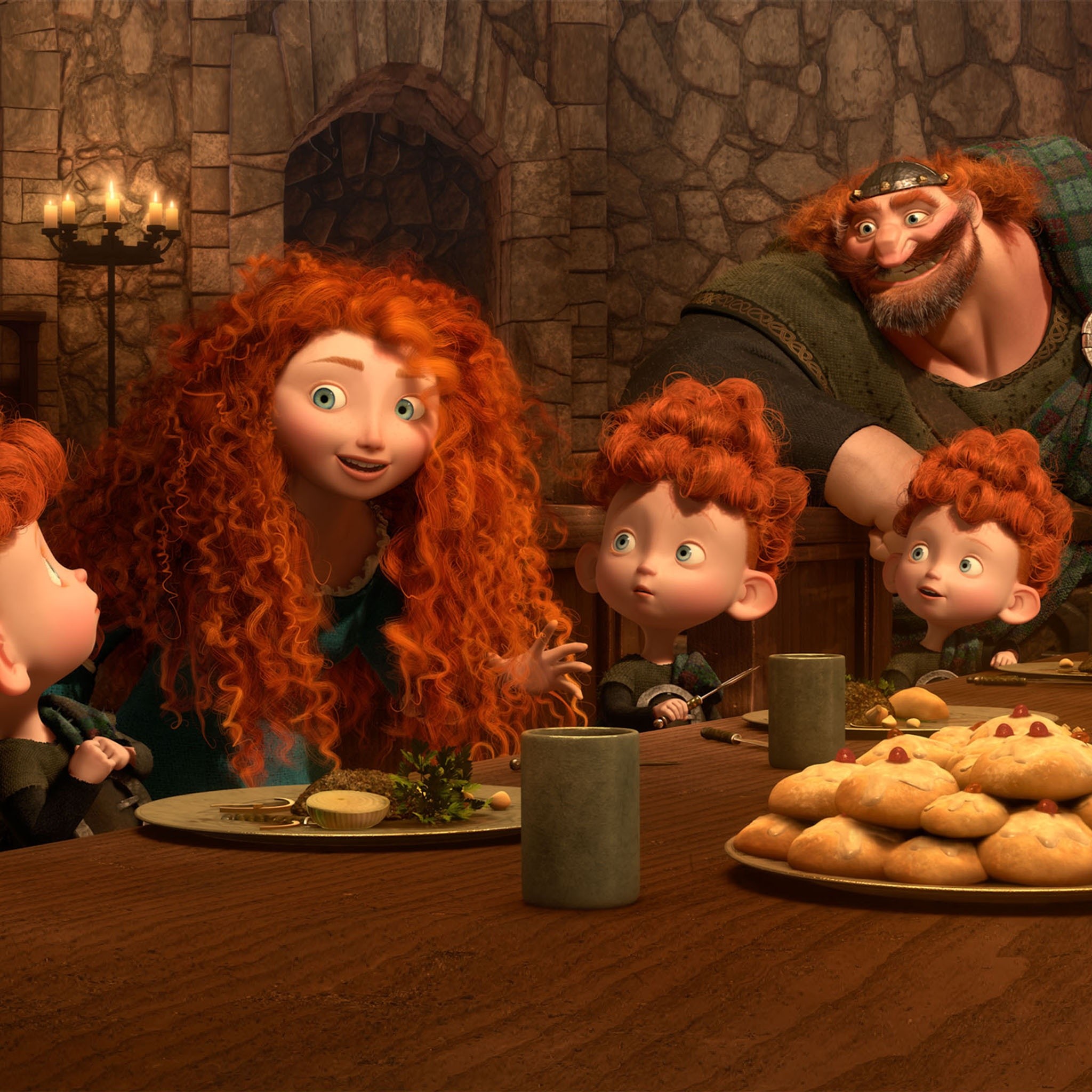 Disney Brave Merida Family 2048x2048 Ipad タブレット壁紙ギャラリー