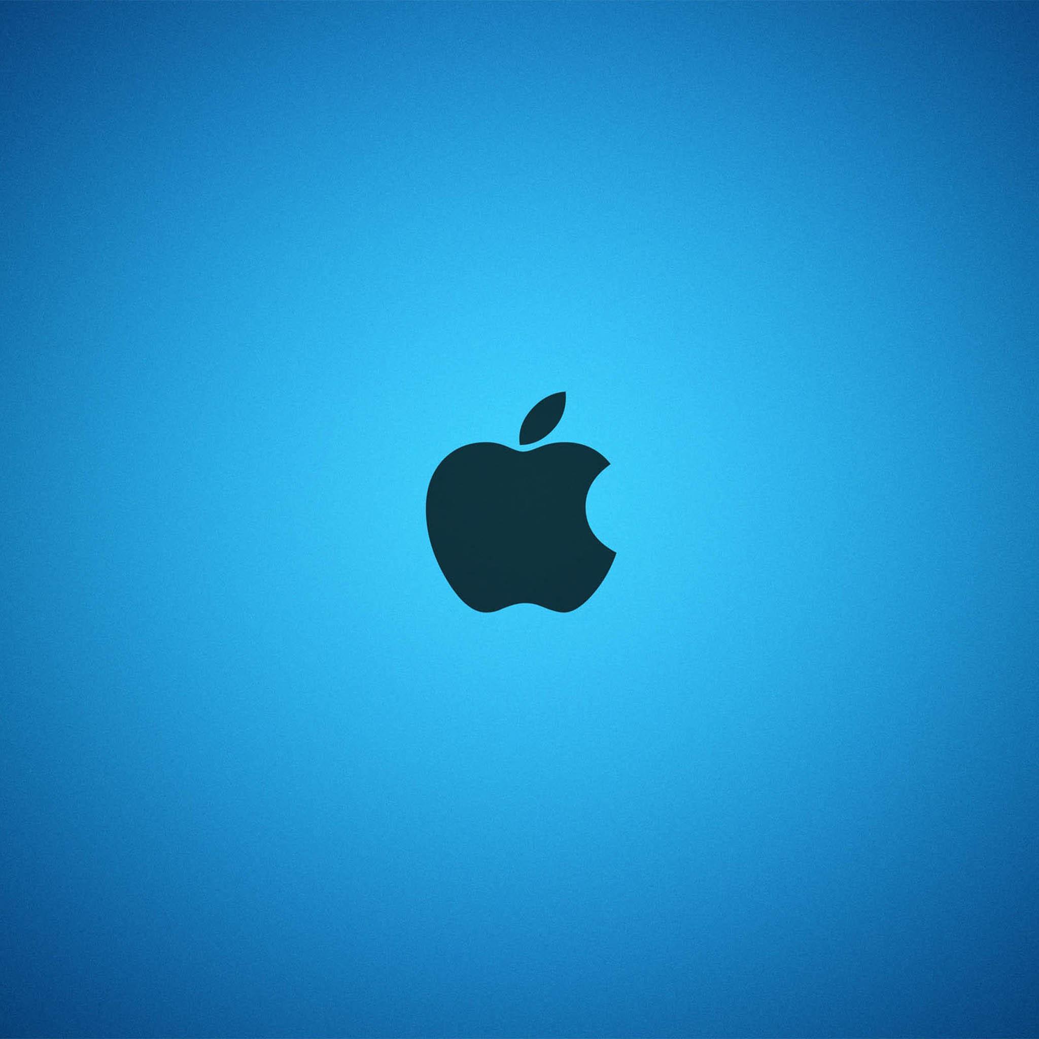 アップルロゴ ブルー背景 Ipad タブレット壁紙ギャラリー