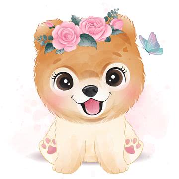 子犬のイラスト