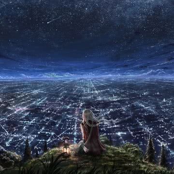 【159位】星のきれいな夜景|星空のiPhone壁紙