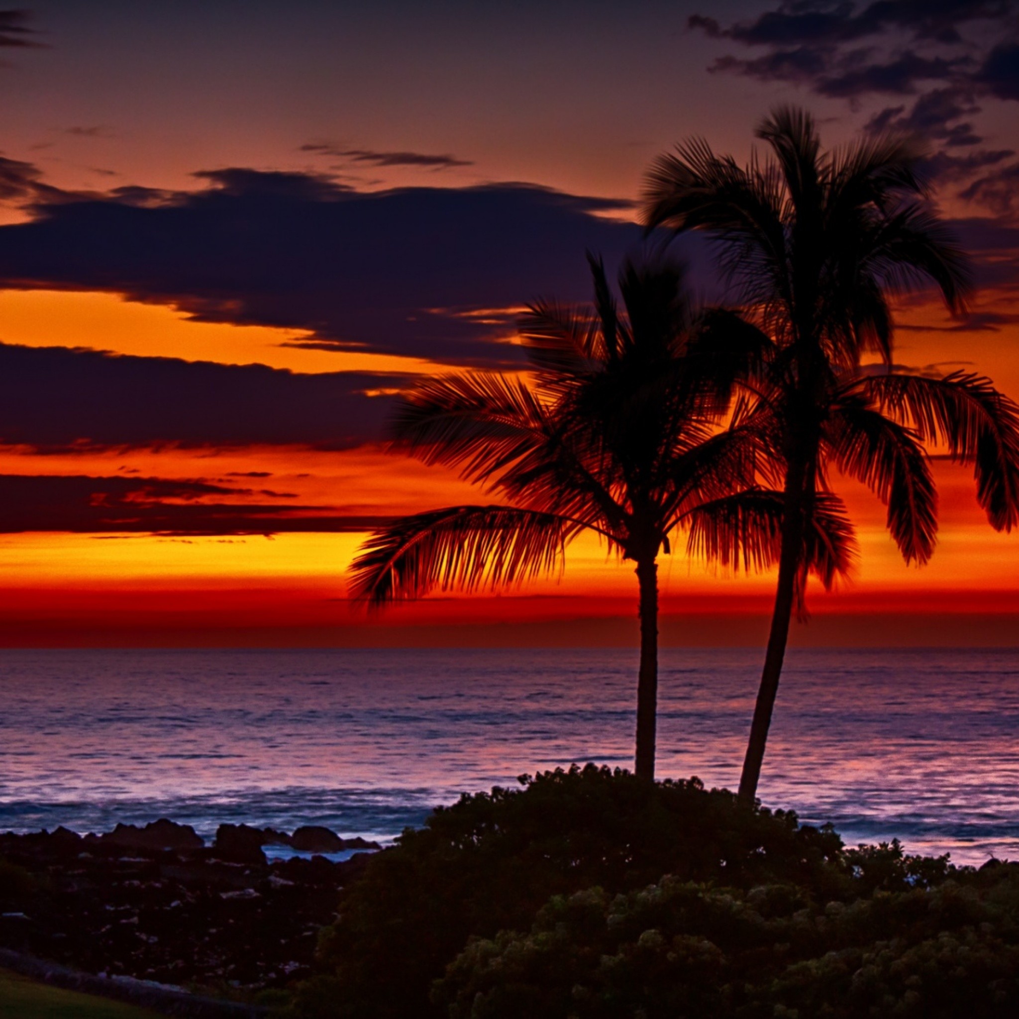 ハワイの夕焼け Ipad タブレット壁紙ギャラリー