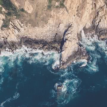 海岸線 - 航空写真