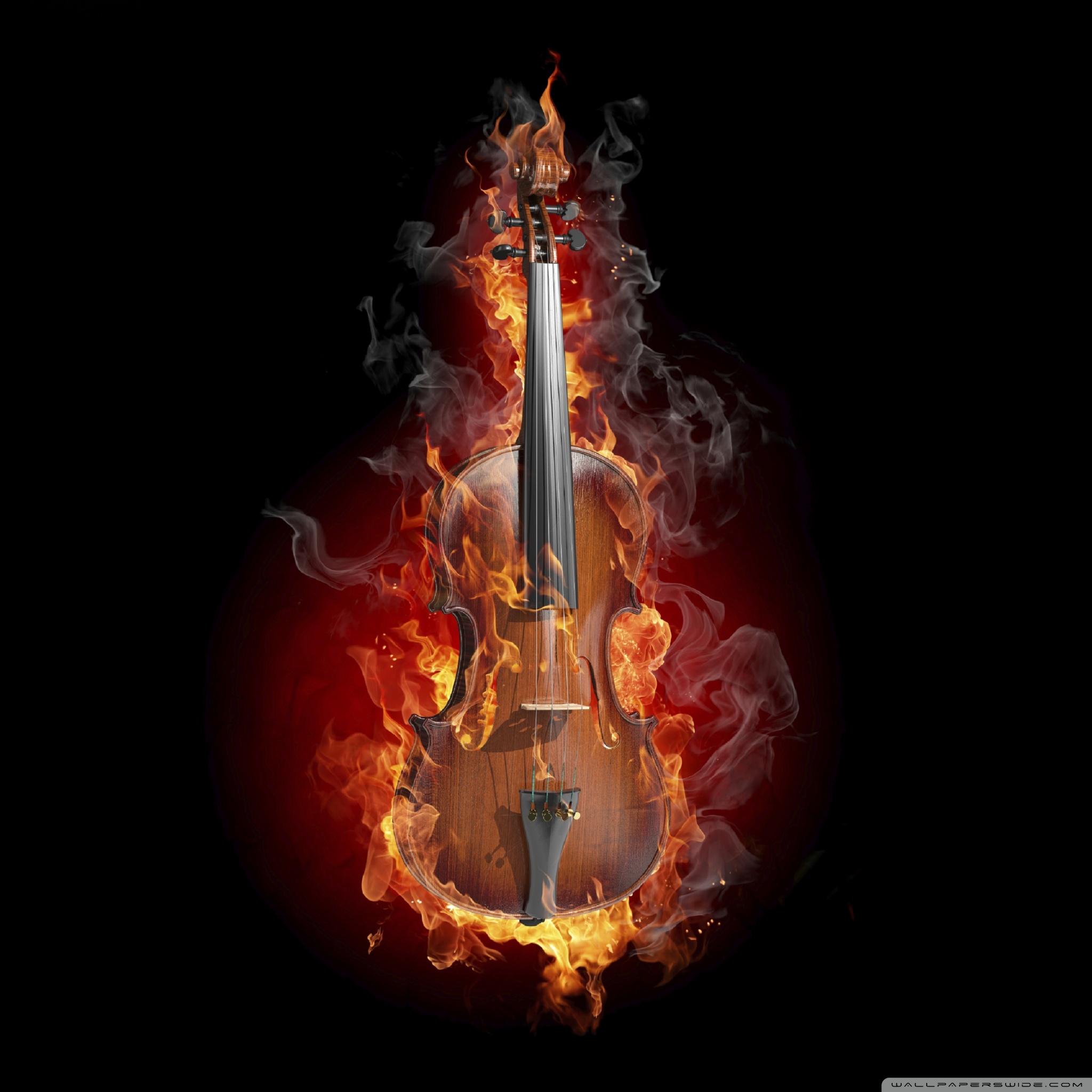 燃えるバイオリン Ipad タブレット壁紙ギャラリー
