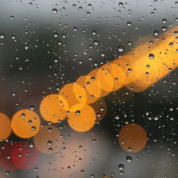 ガラスの向こうの雨