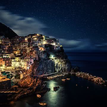 【228位】イタリア マナローラの夜景