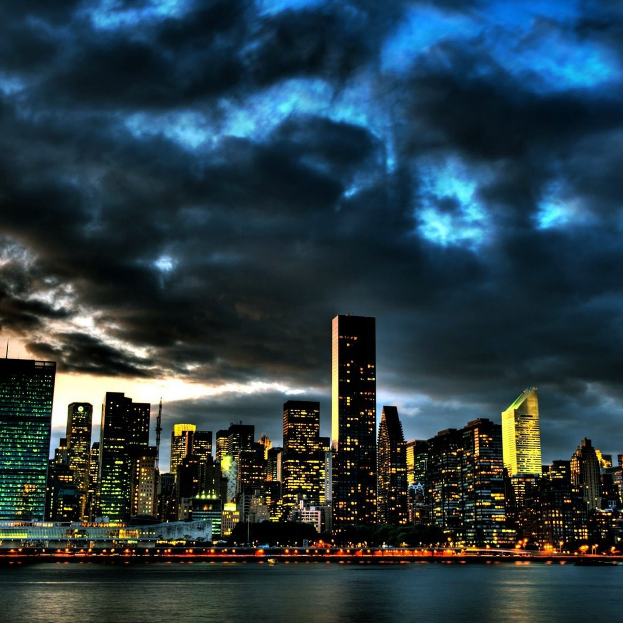 世界の風景 ニューヨークの夜景 Ipad タブレット壁紙ギャラリー