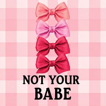 Not  Your Babe|リボンのiPhone壁紙