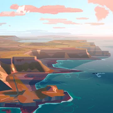 海 - イラスト