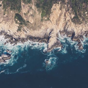 海岸線の航空写真