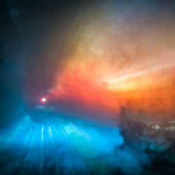 Orange and Blue Fog