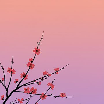 春の夕暮れ