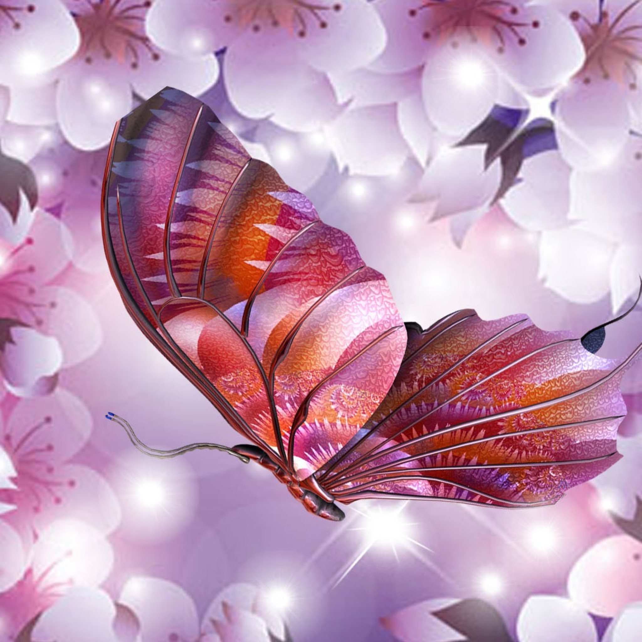 蝶 花の壁紙 Ipad タブレット壁紙ギャラリー