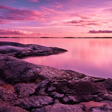 夕暮れの海