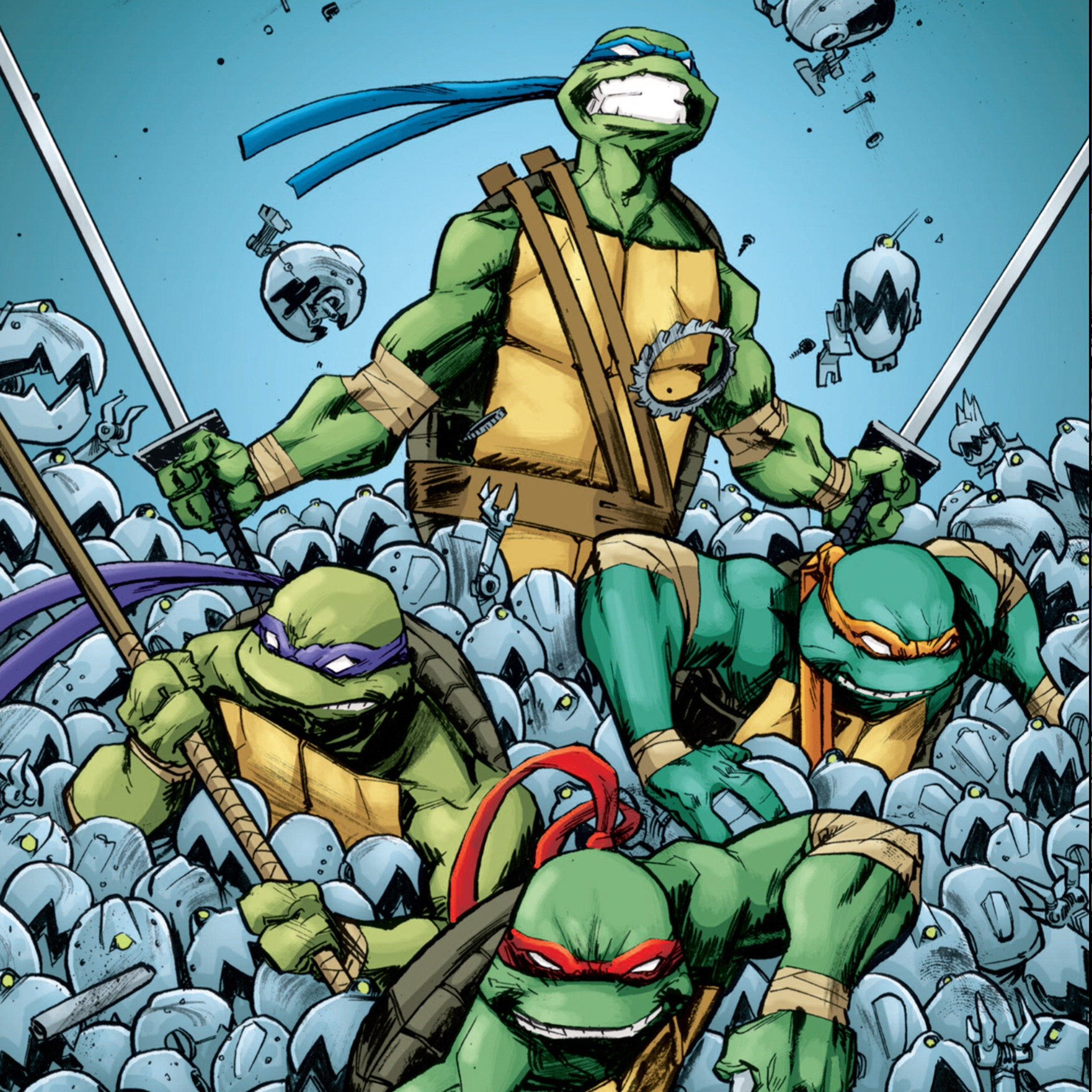Teenage Mutant Ninja Turtles Idw Comic Ipad Wallpaper Laser Time