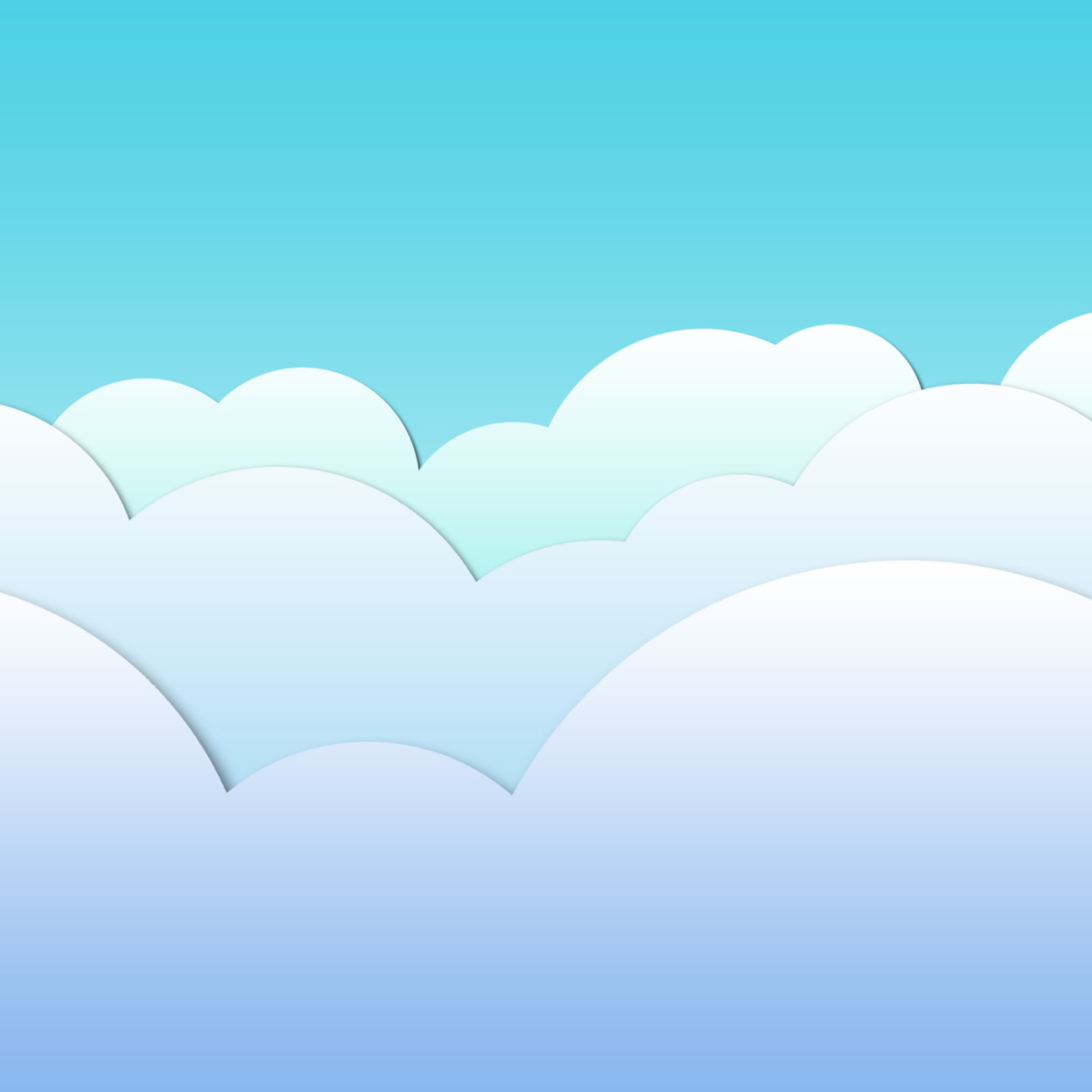 おしゃれな雲のイラスト Ipad タブレット壁紙ギャラリー