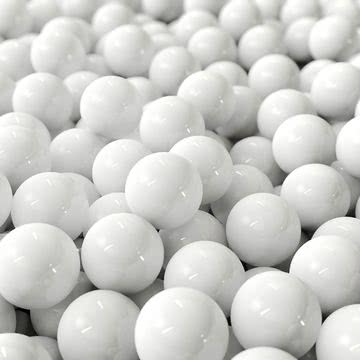 白い3D球体