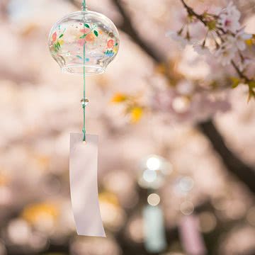 風鈴と桜