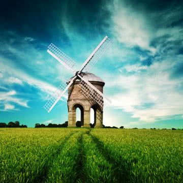 iPhone壁紙Windmill Garden 3D…