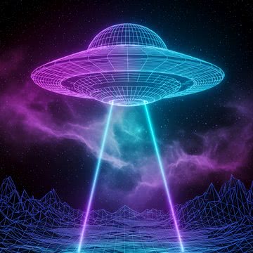 ワイヤーフレームUFO