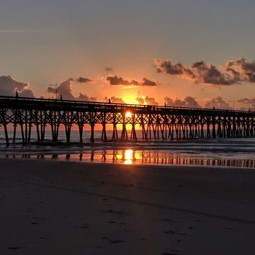 夕暮れの海