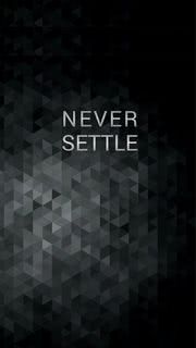 NEVER SETTLE