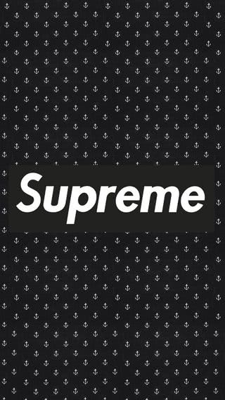 Supreme （アンカー柄）|SupremeのiPhone壁紙